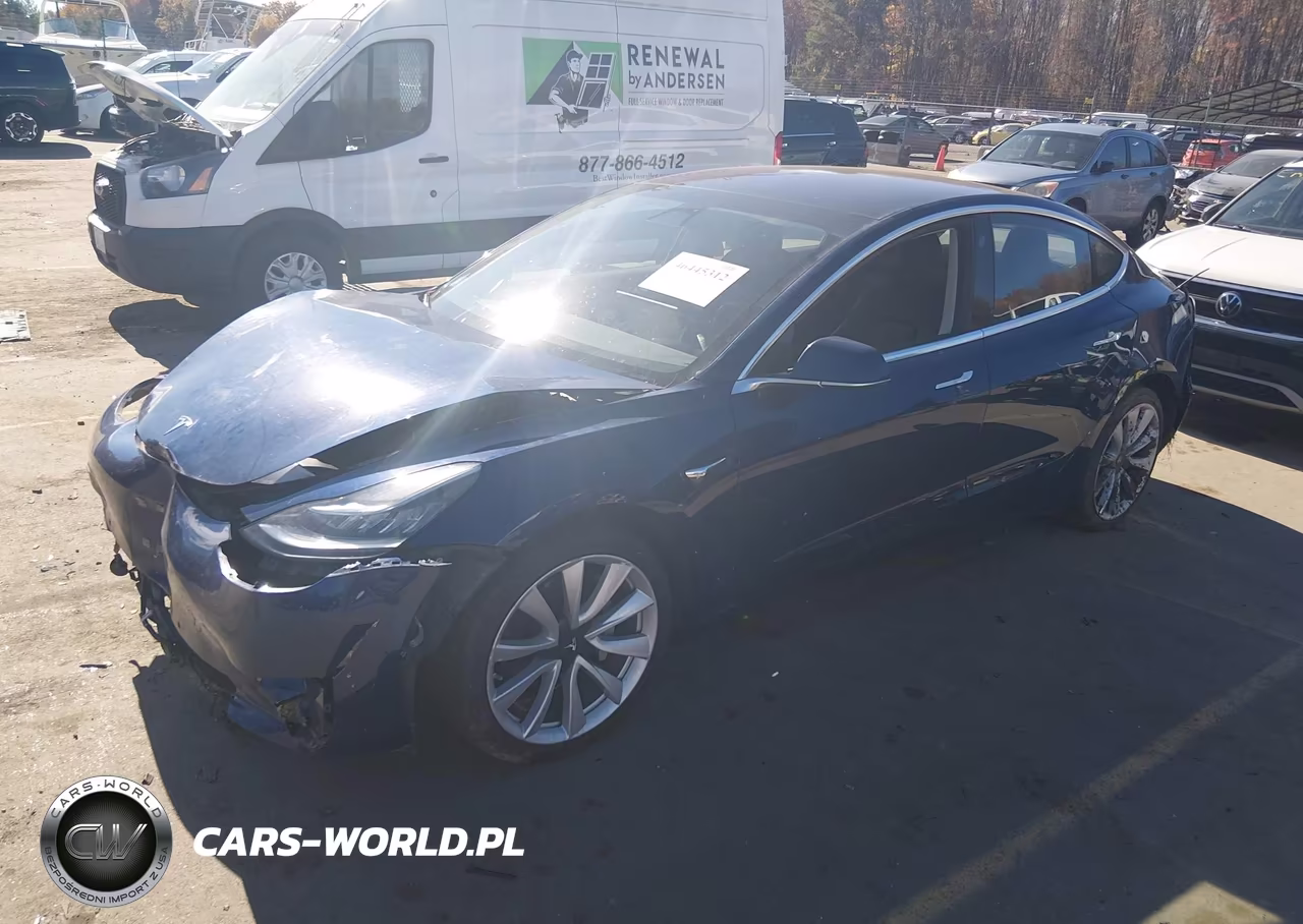 2018 Tesla Model 3 Long Range-Mid Range VIN:5YJ3E1EA8JF053005 - 2
