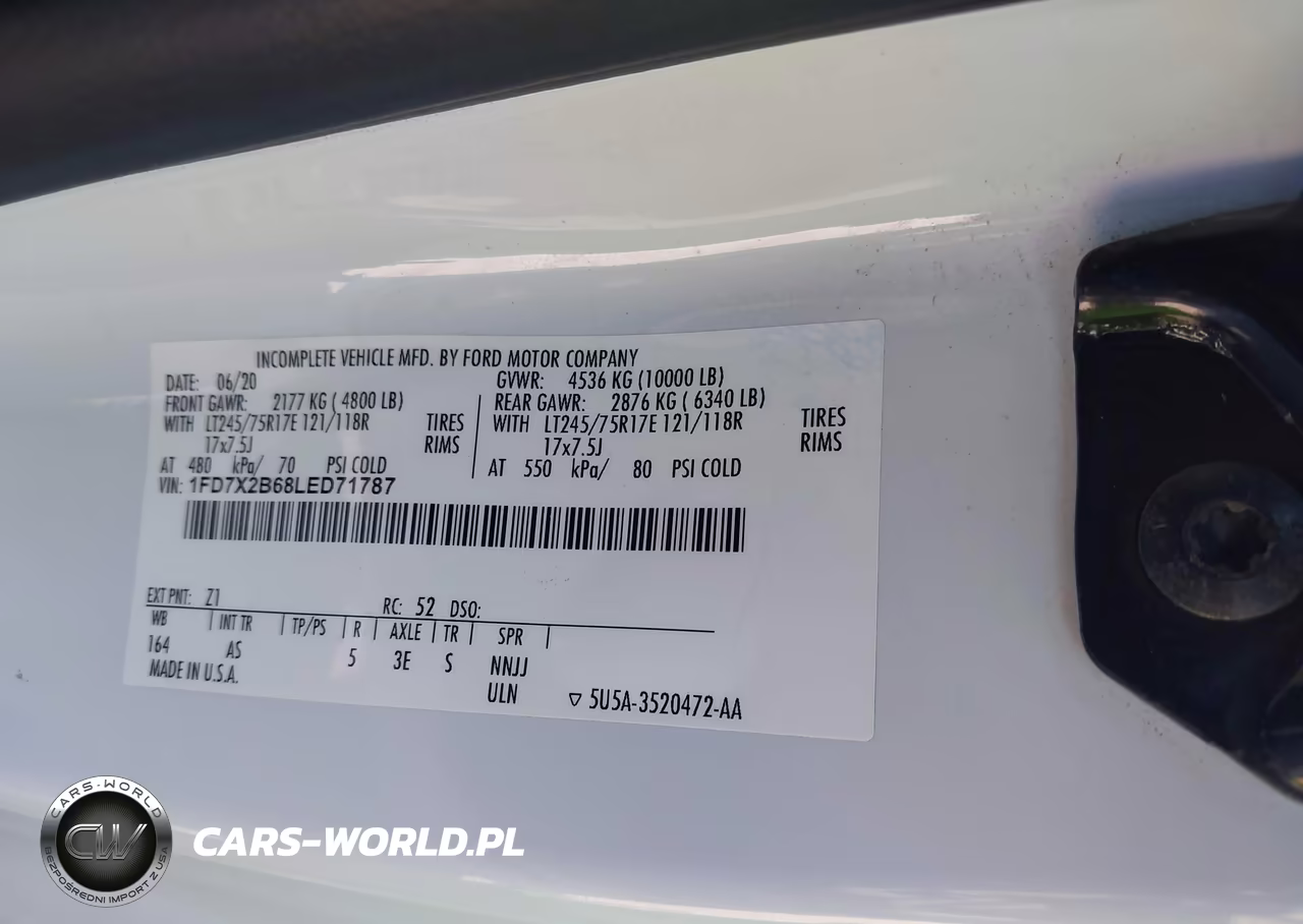 2020 Ford F-250 Xl VIN:1FD7X2B68LED71787 - 9