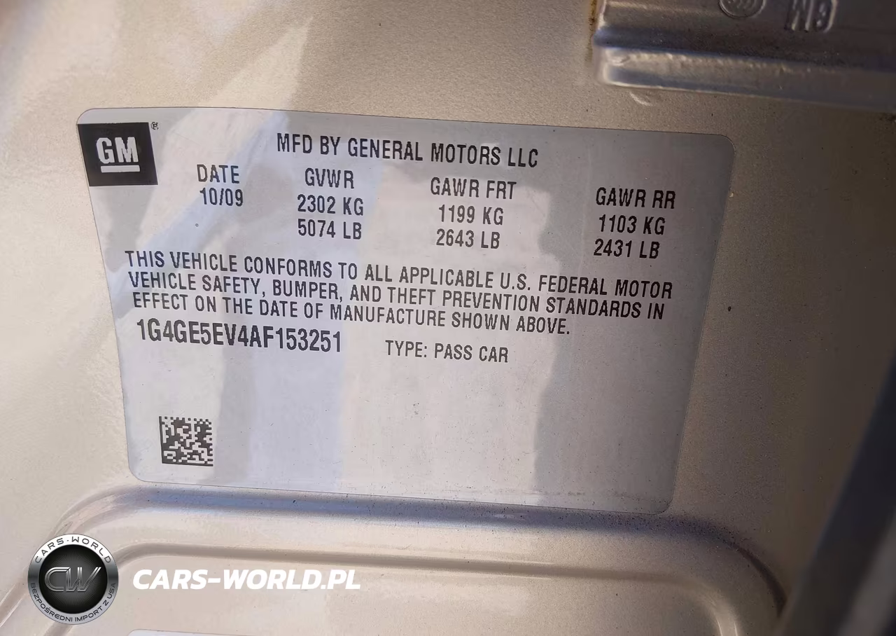 2010 Buick Lacrosse Cxs VIN:1G4GE5EV4AF153251 - 9