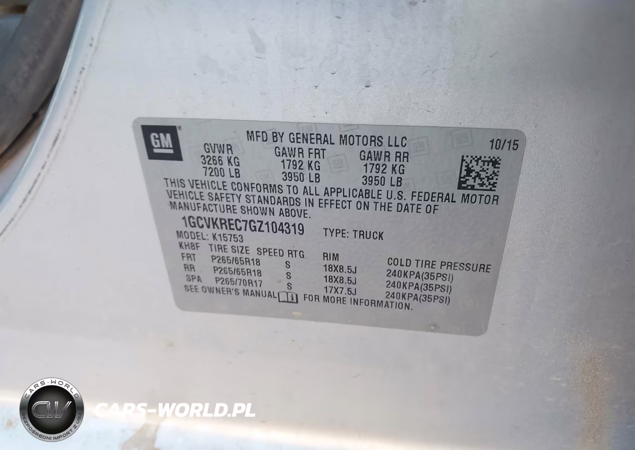 2016 Chevrolet Silverado 1500 1Lt VIN:1GCVKREC7GZ104319 - 9