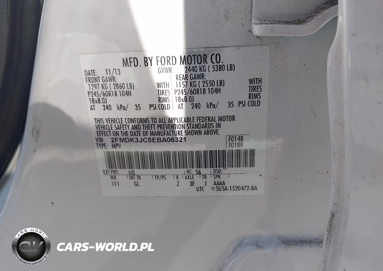 2014 Ford Edge Sel VIN:2FMDK3JC5EBA06321 - 12