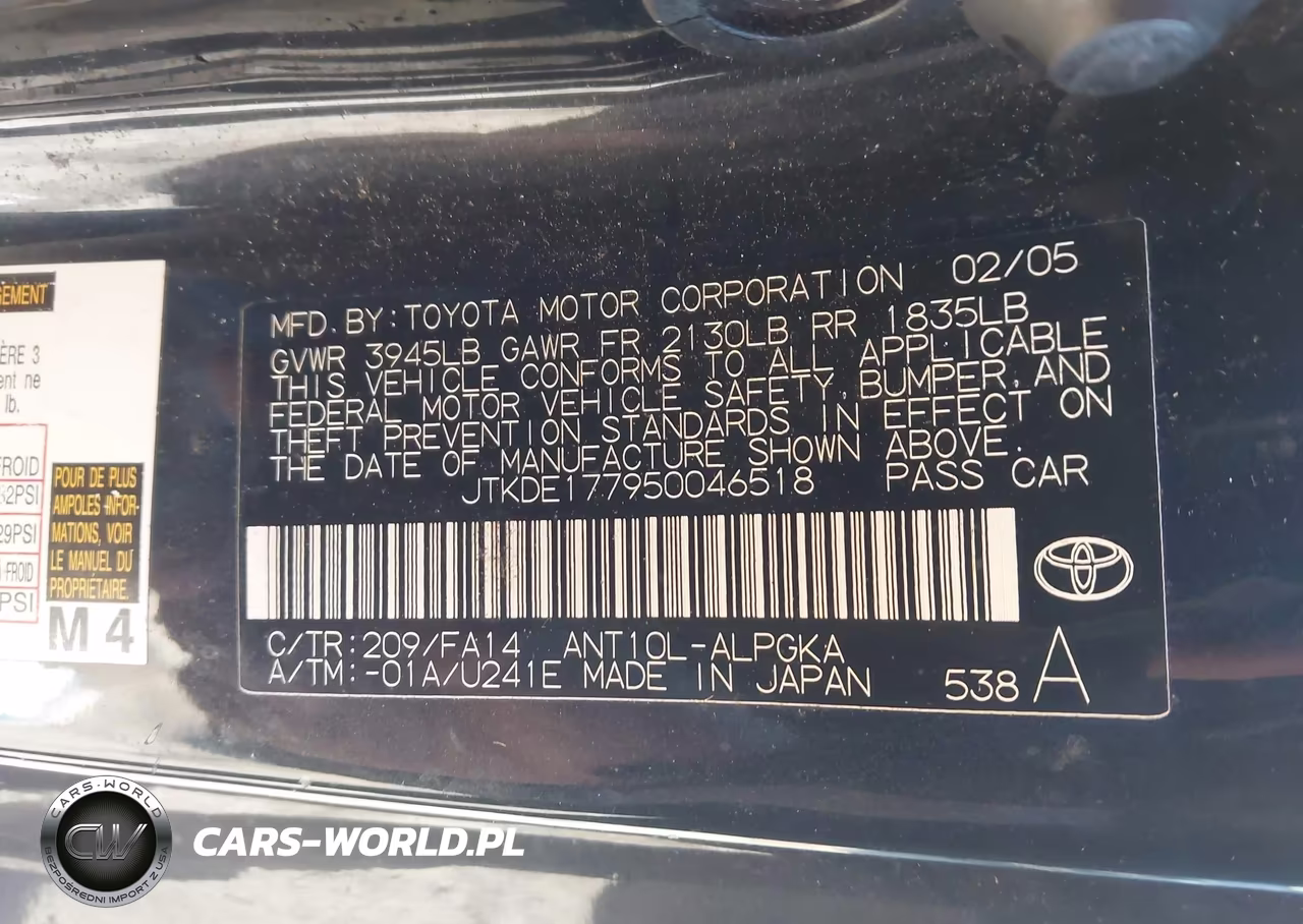 2005 Scion Tc VIN:JTKDE177950046518 - 9