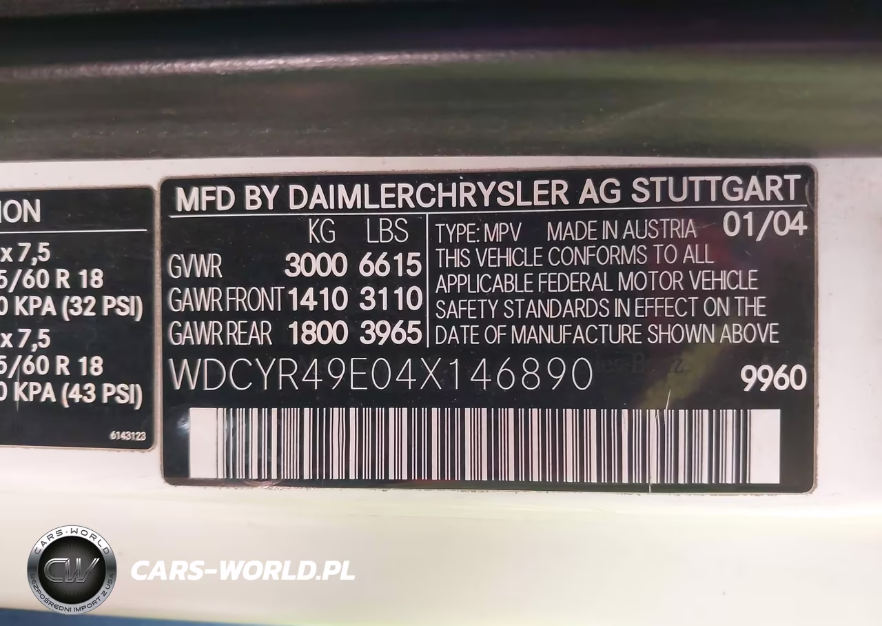 2004 Mercedes-Benz G 500 4Matic VIN:WDCYR49E04X146890 - 9