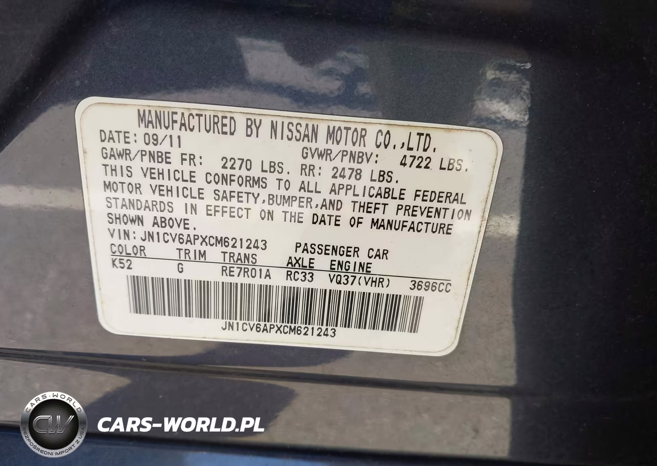 2012 Infiniti G37 Journey VIN:JN1CV6APXCM621243 - 9