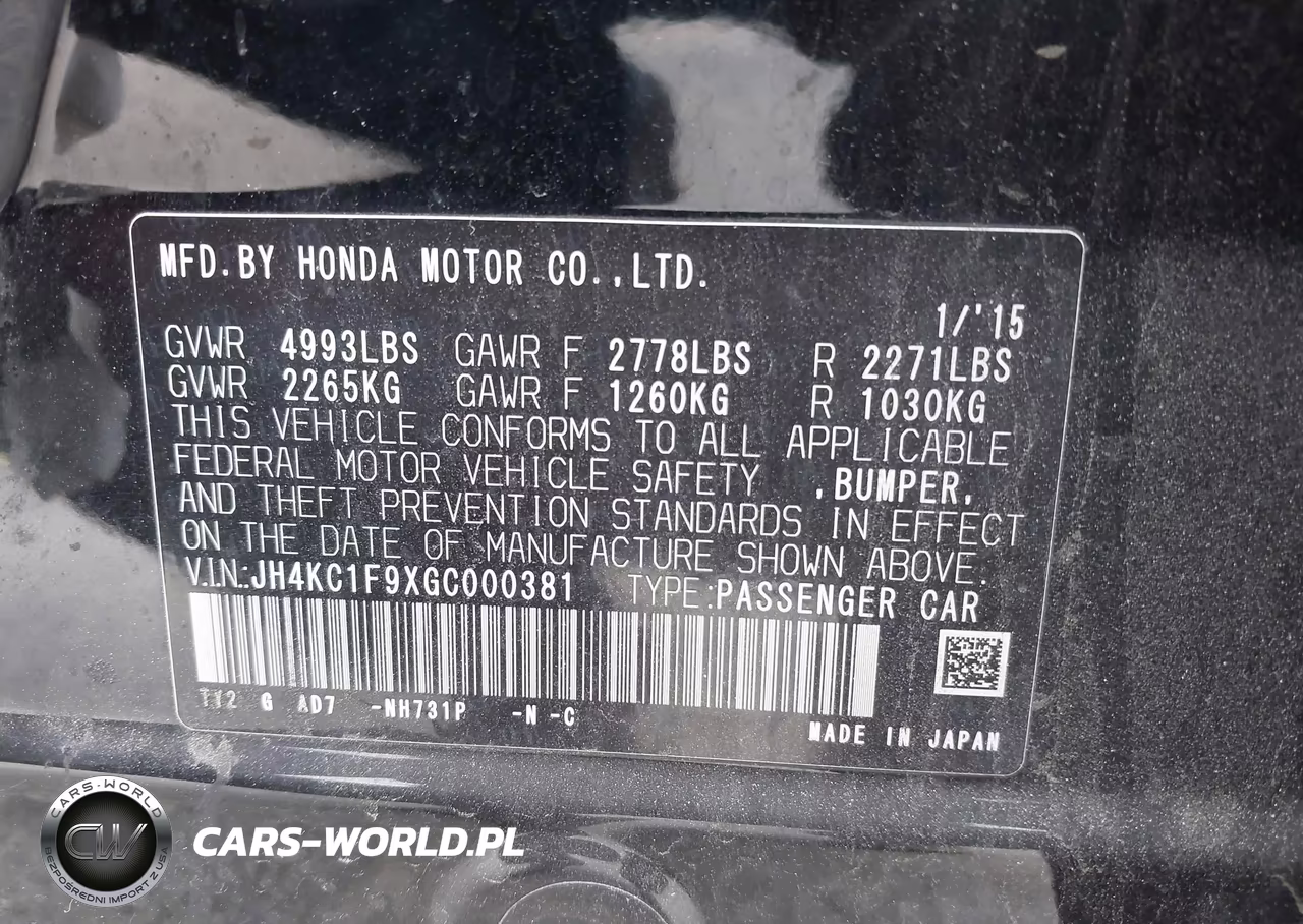 2016 Acura Rlx Advance Package VIN:JH4KC1F9XGC000381 - 9