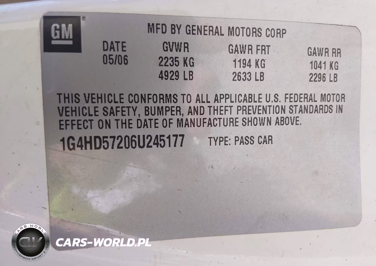 2006 Buick Lucerne Cxl VIN:1G4HD57206U245177 - 9