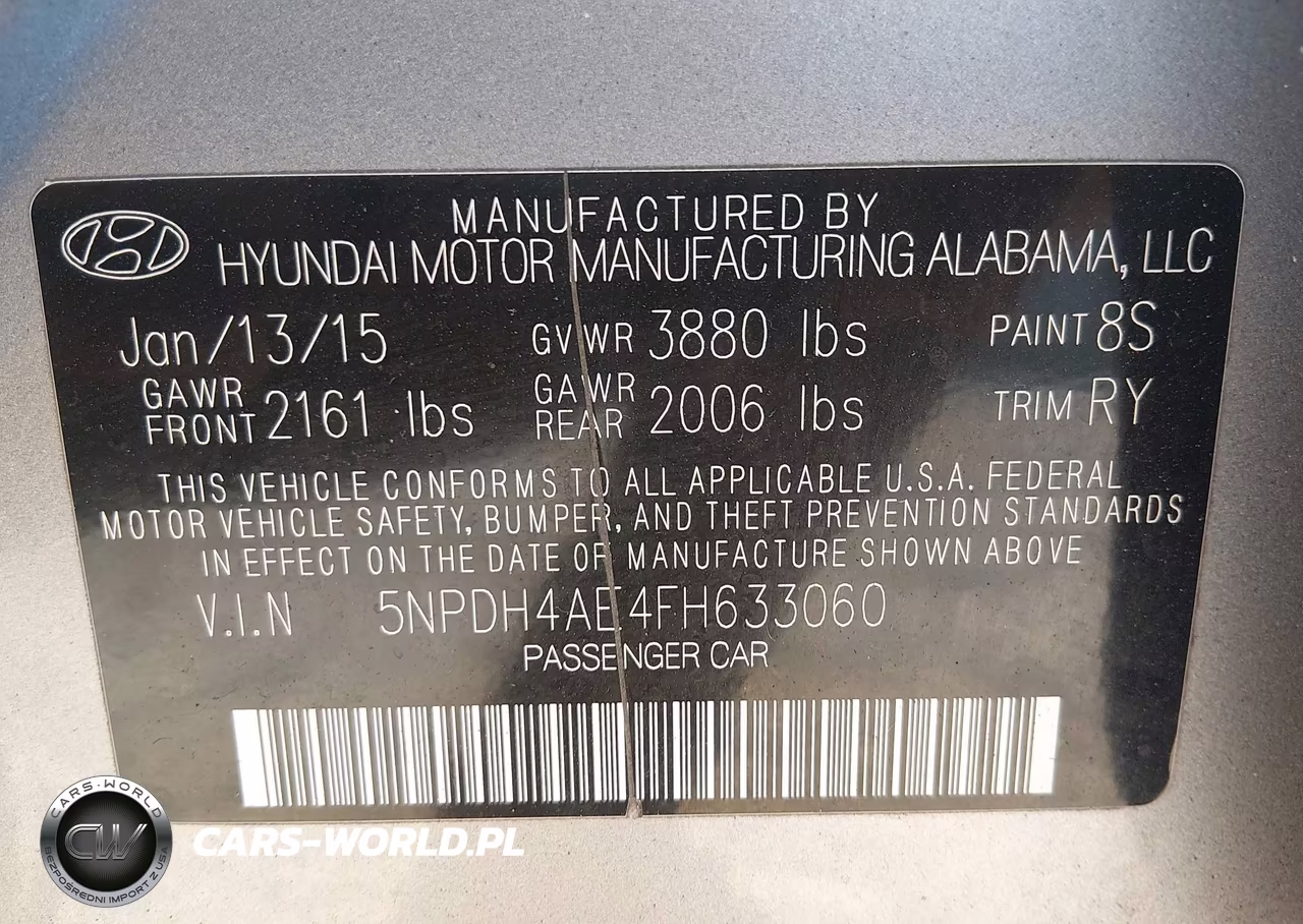 2015 Hyundai Elantra Se VIN:5NPDH4AE4FH633060 - 9