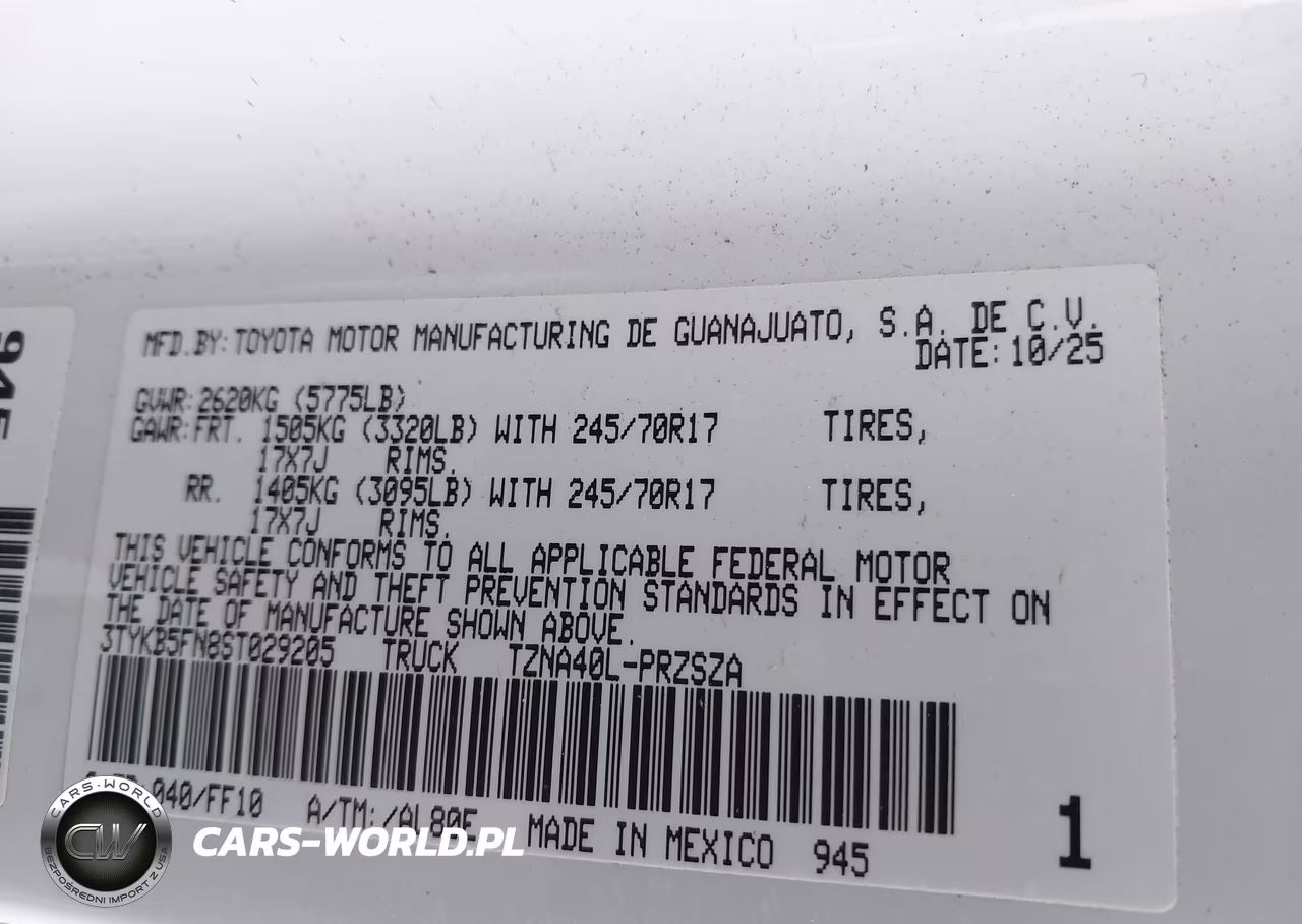 2025 Toyota Tacoma Sr5 VIN:3TYKB5FN8ST029205 - 9