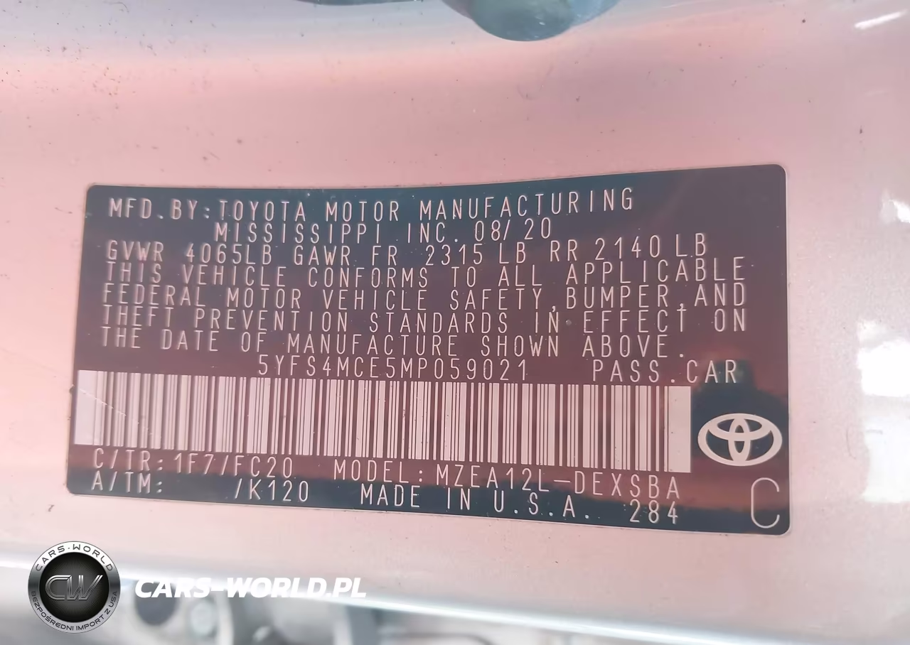 2021 Toyota Corolla Se Nightshade Edition VIN:5YFS4MCE5MP059021 - 9