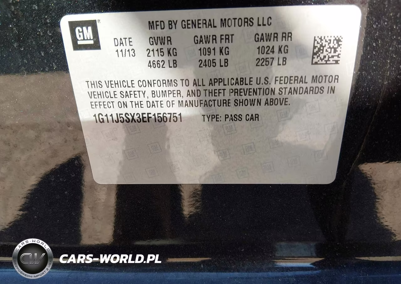 2014 Chevrolet Malibu 2Lz VIN:1G11J5SX3EF156751 - 9