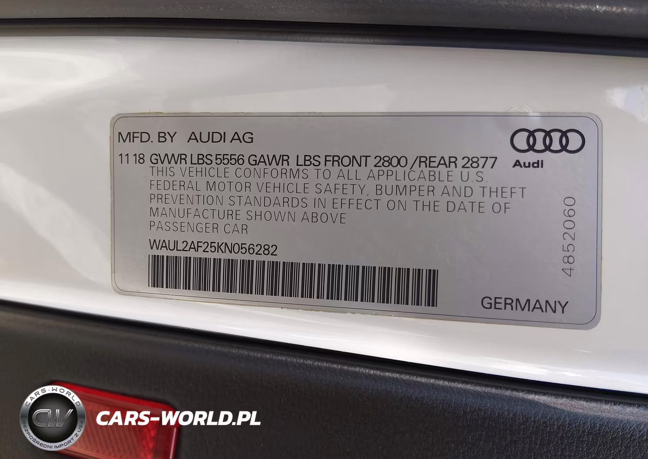 2019 Audi A6 55 Premium VIN:WAUL2AF25KN056282 - 9