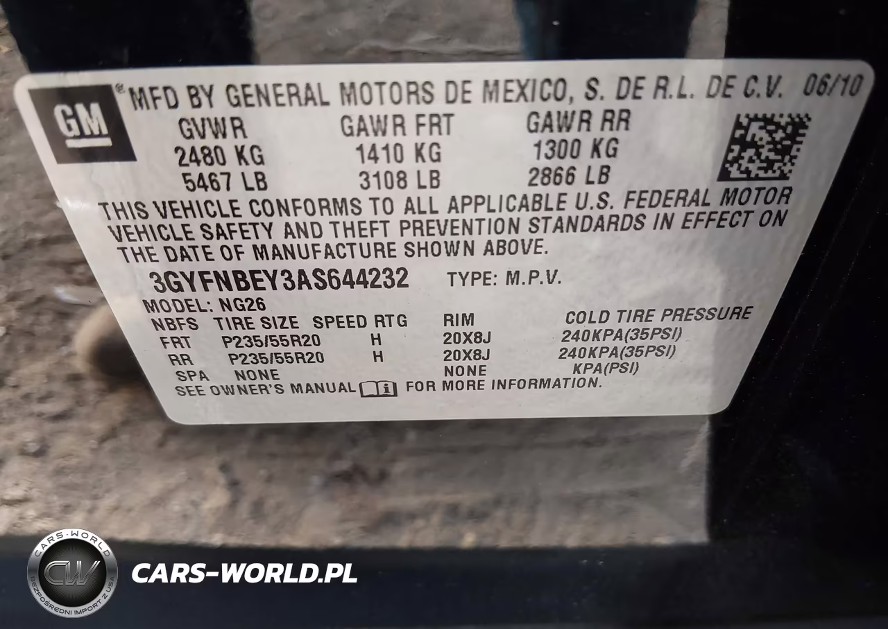 2010 Cadillac Srx Performance Collection VIN:3GYFNBEY3AS644232 - 9