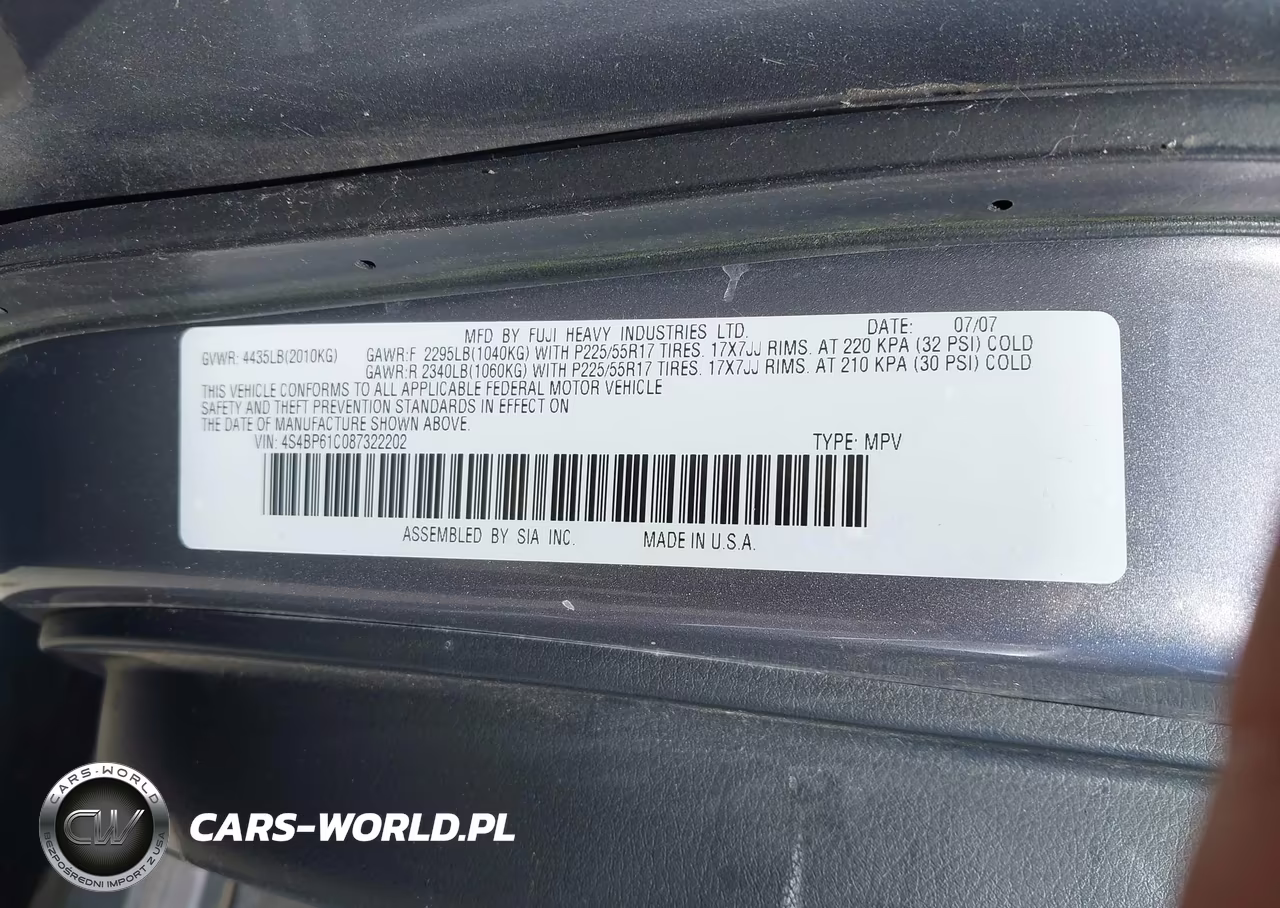 2008 Subaru Outback 2.5I-2.5I L.l. Bean Edition VIN:4S4BP61C087322202 - 9