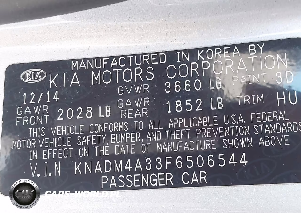 2015 Kia Rio Lx VIN:KNADM4A33F6506544 - 14