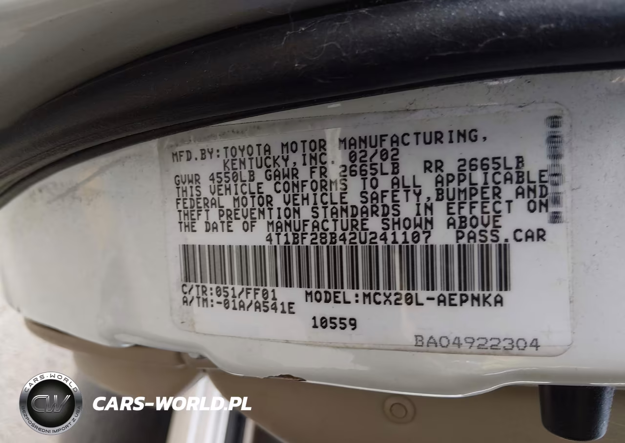 2002 Toyota Avalon Xl VIN:4T1BF28B42U241107 - 9