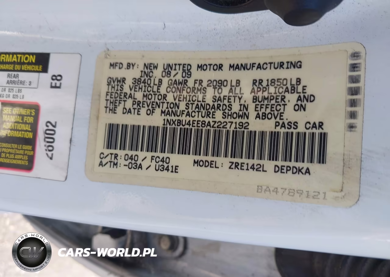 2010 Toyota Corolla Le VIN:1NXBU4EE8AZ227192 - 12