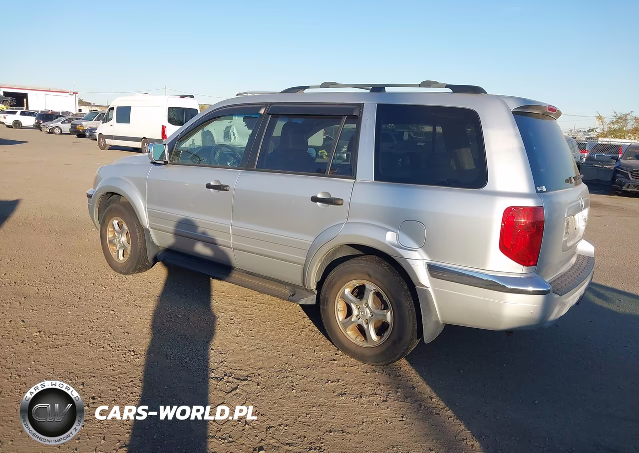 2005 Honda Pilot Ex-L VIN:2HKYF18635H501443 - 3