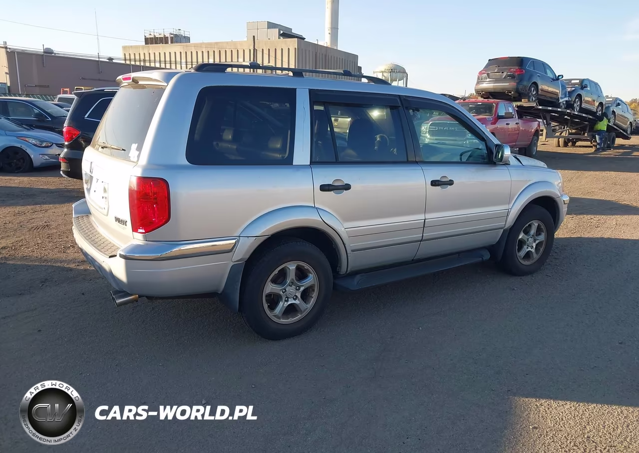 2005 Honda Pilot Ex-L VIN:2HKYF18635H501443 - 4