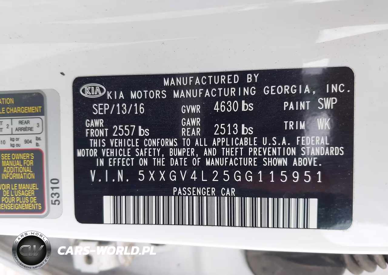 2016 Kia Optima Sxl Turbo VIN:5XXGV4L25GG115951 - 9