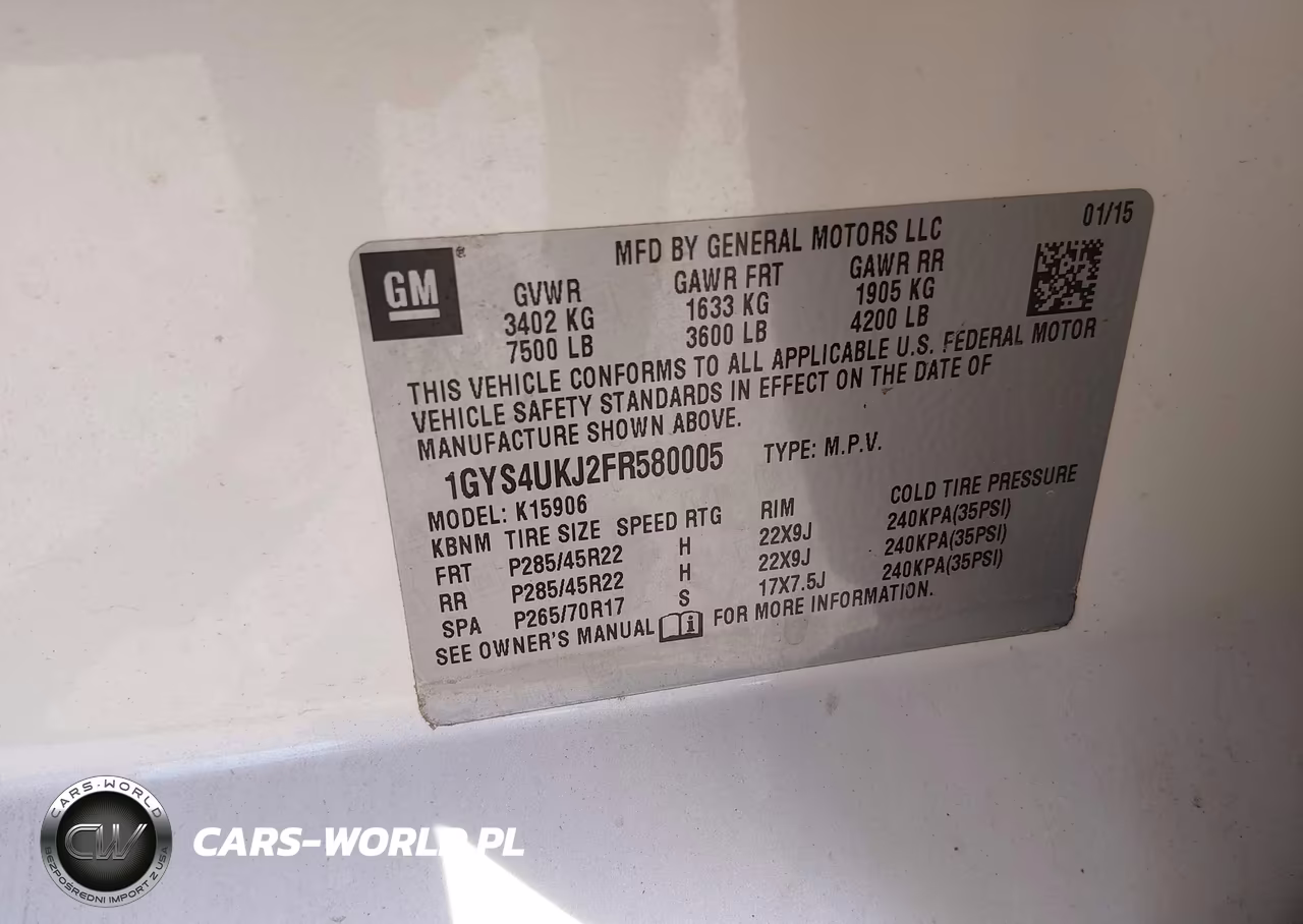 2015 Cadillac Escalade Esv Platinum VIN:1GYS4UKJ2FR580005 - 9