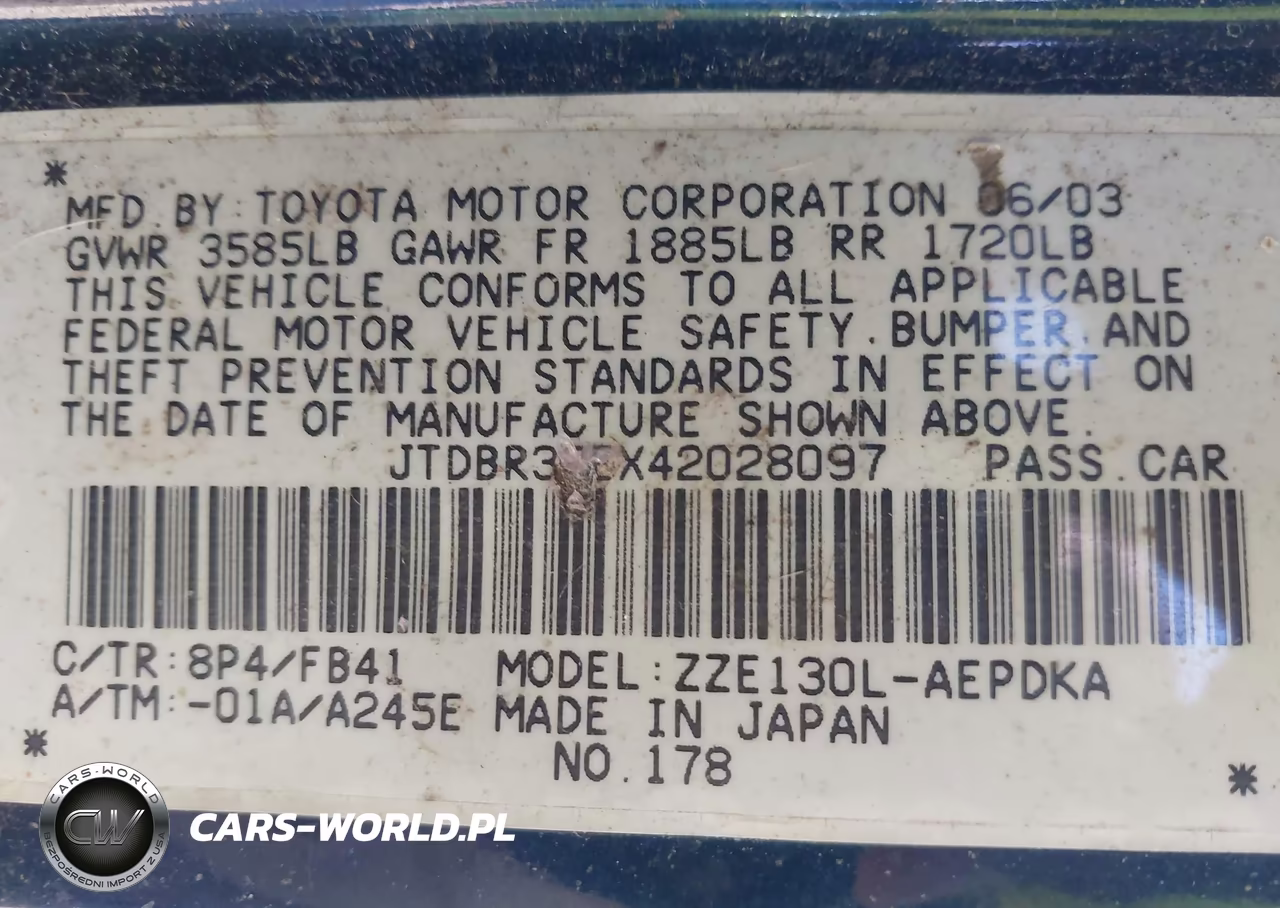 2004 Toyota Corolla Ce VIN:JTDBR32EX42028097 - 9