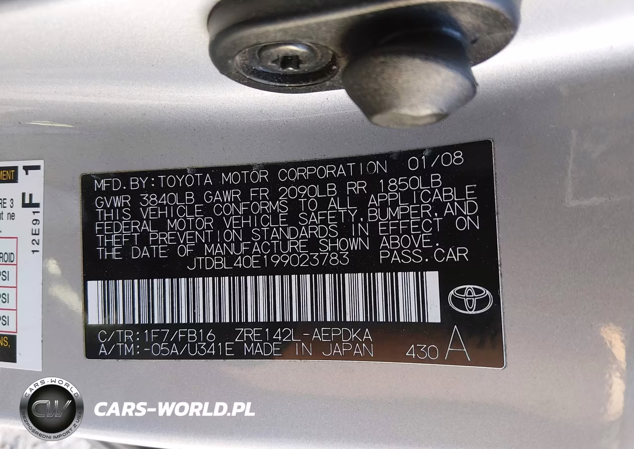2009 Toyota Corolla Le VIN:JTDBL40E199023783 - 9