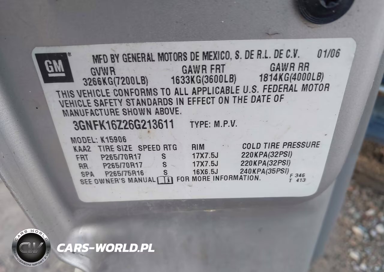 2006 Chevrolet Suburban 1500 Lt VIN:3GNFK16Z26G213611 - 9