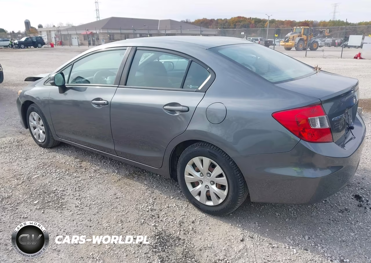 2012 Honda Civic Lx VIN:19XFB2F55CE091037 - 3