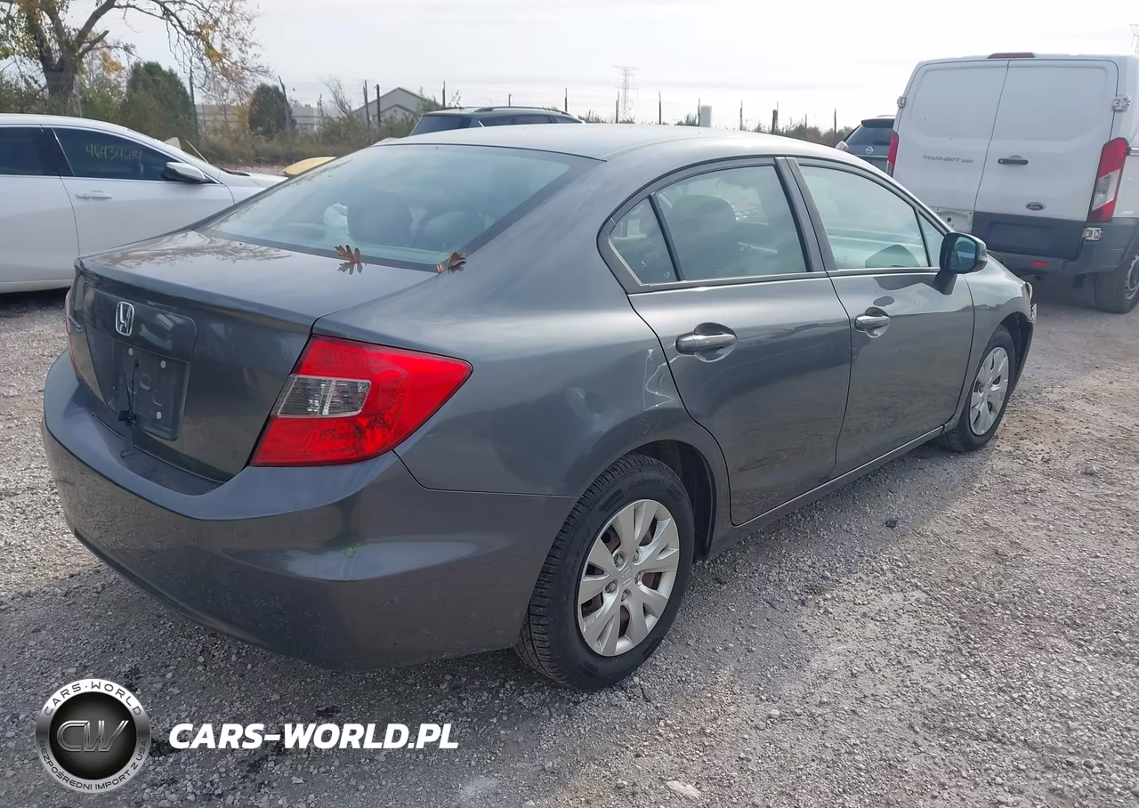 2012 Honda Civic Lx VIN:19XFB2F55CE091037 - 4