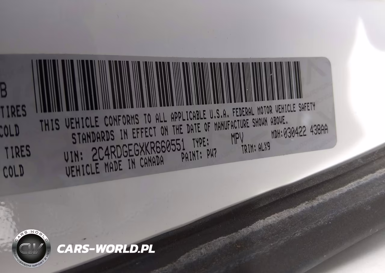 2019 Dodge Grand Caravan Gt VIN:2C4RDGEGXKR660551 - 9