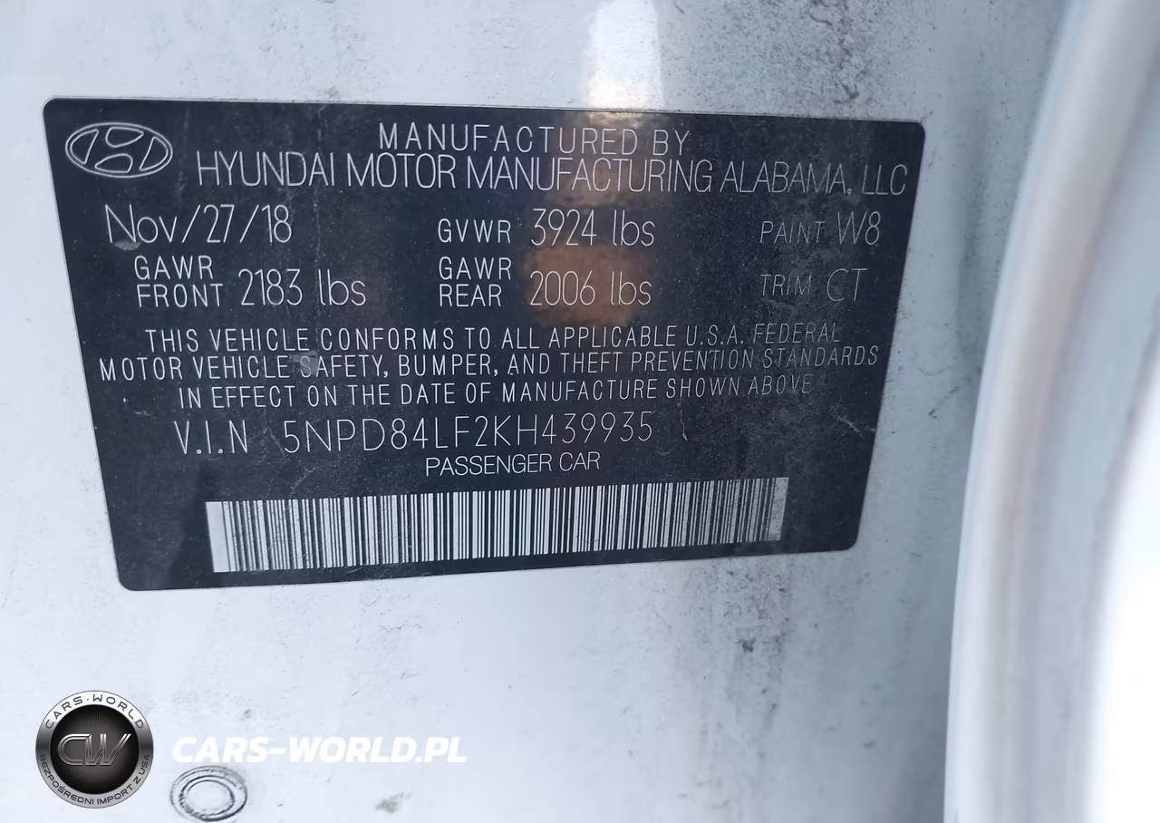 2019 Hyundai Elantra Sel VIN:5NPD84LF2KH439935 - 9