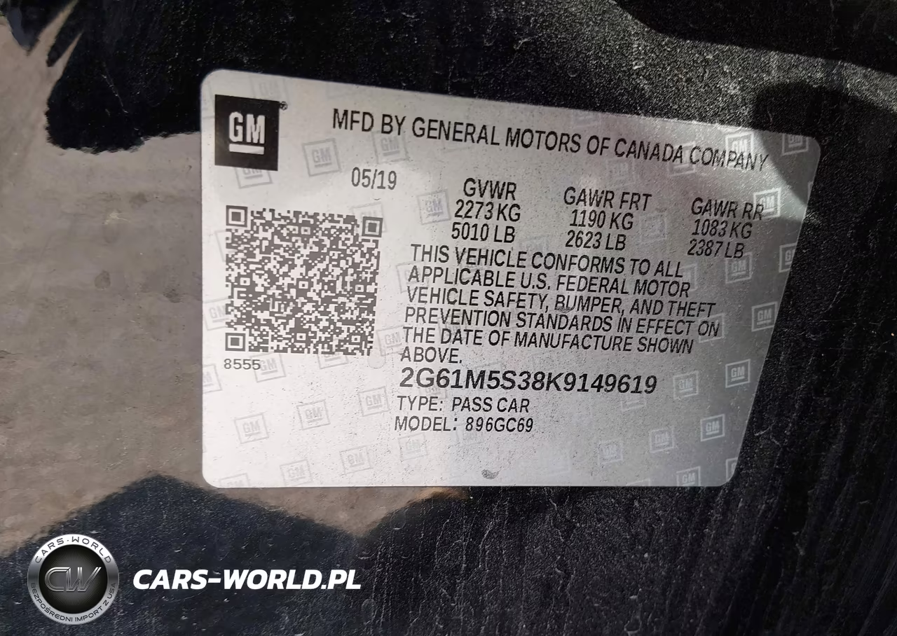 2019 Cadillac Xts Luxury VIN:2G61M5S38K9149619 - 9