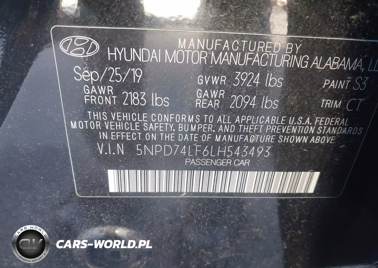 2020 Hyundai Elantra Se VIN:5NPD74LF6LH543493 - 9