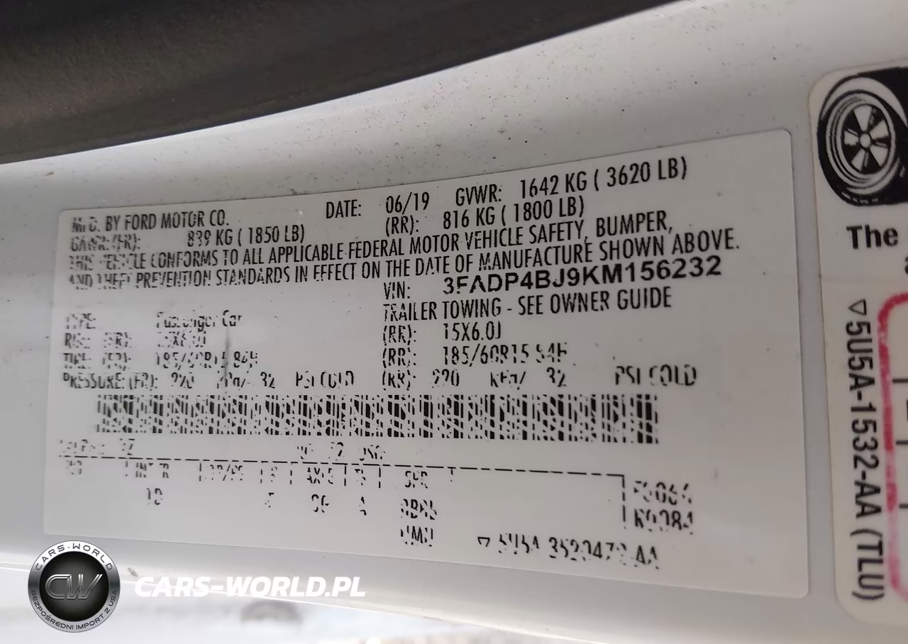 2019 Ford Fiesta Se VIN:3FADP4BJ9KM156232 - 9