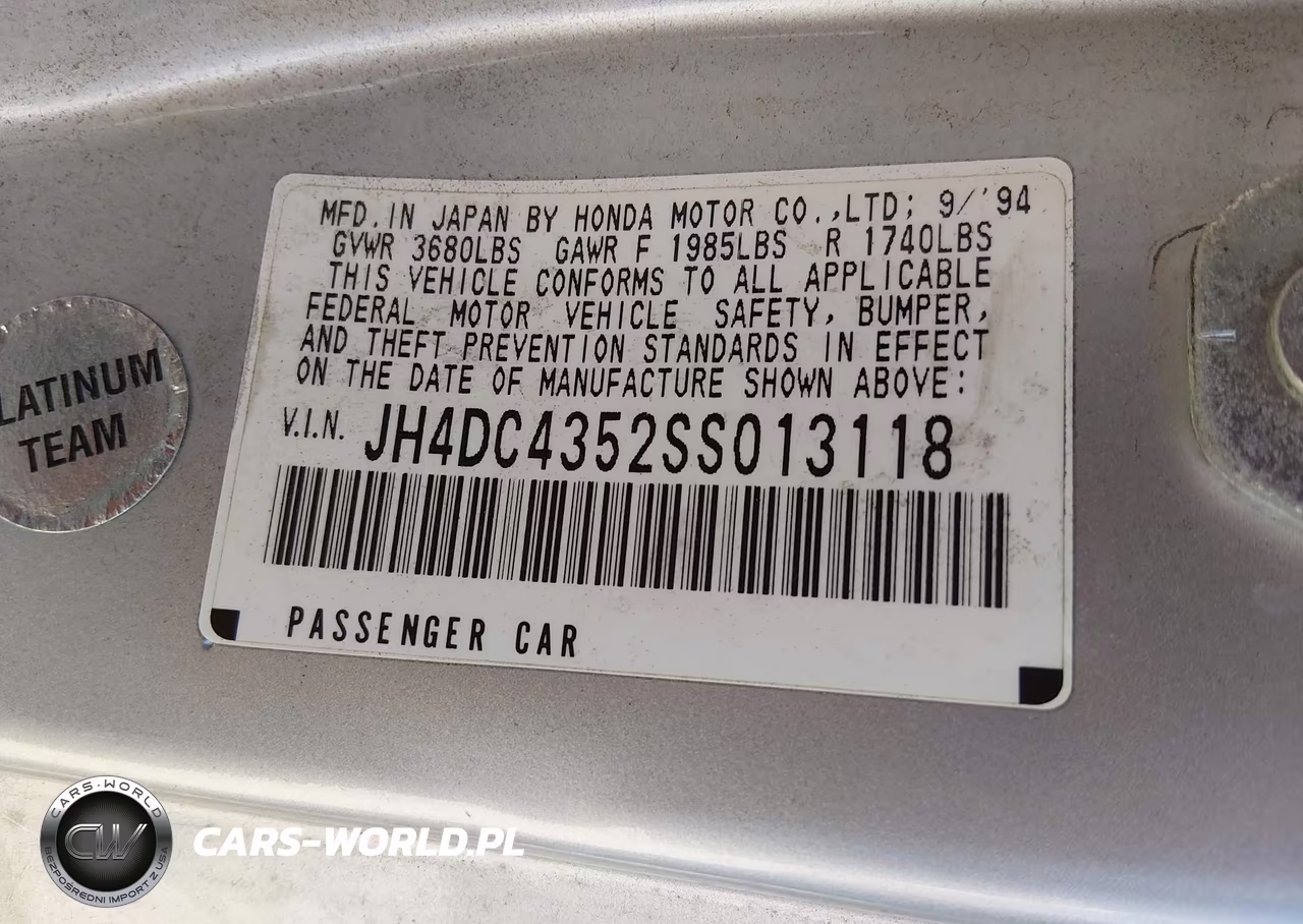 1995 Acura Integra Ls VIN:JH4DC4352SS013118 - 9