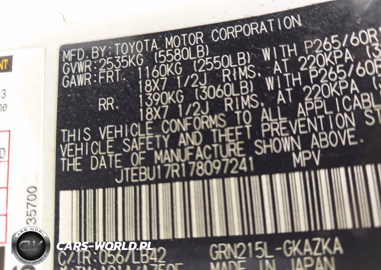2007 Toyota 4Runner Limited V6 VIN:JTEBU17R178097241 - 9