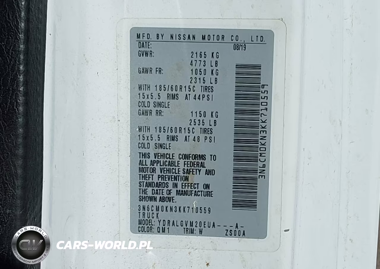 2019 Nissan Nv200 VIN:3N6CM0KN3KK710559 - 9