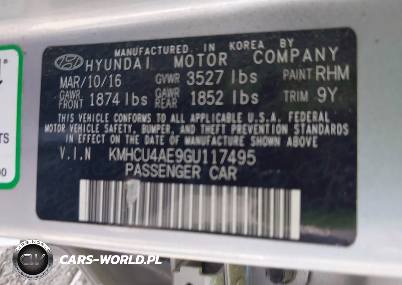 2016 Hyundai Accent Se VIN:KMHCU4AE9GU117495 - 9