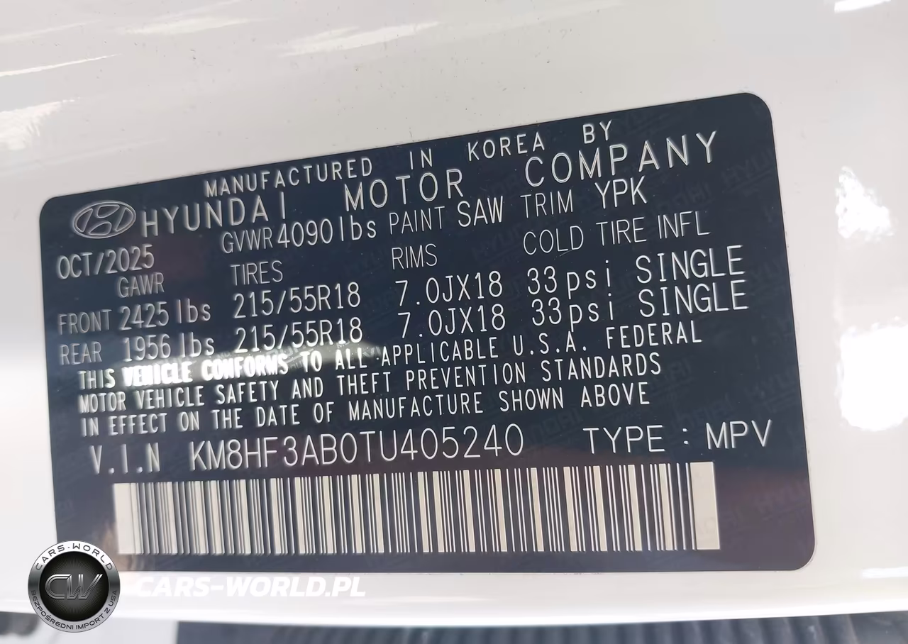 2026 Hyundai Kona Sel Sport VIN:KM8HF3AB0TU405240 - 9