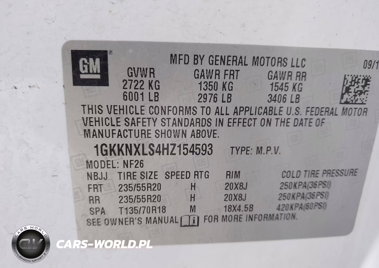 2017 GMC Acadia Denali VIN:1GKKNXLS4HZ154593 - 9
