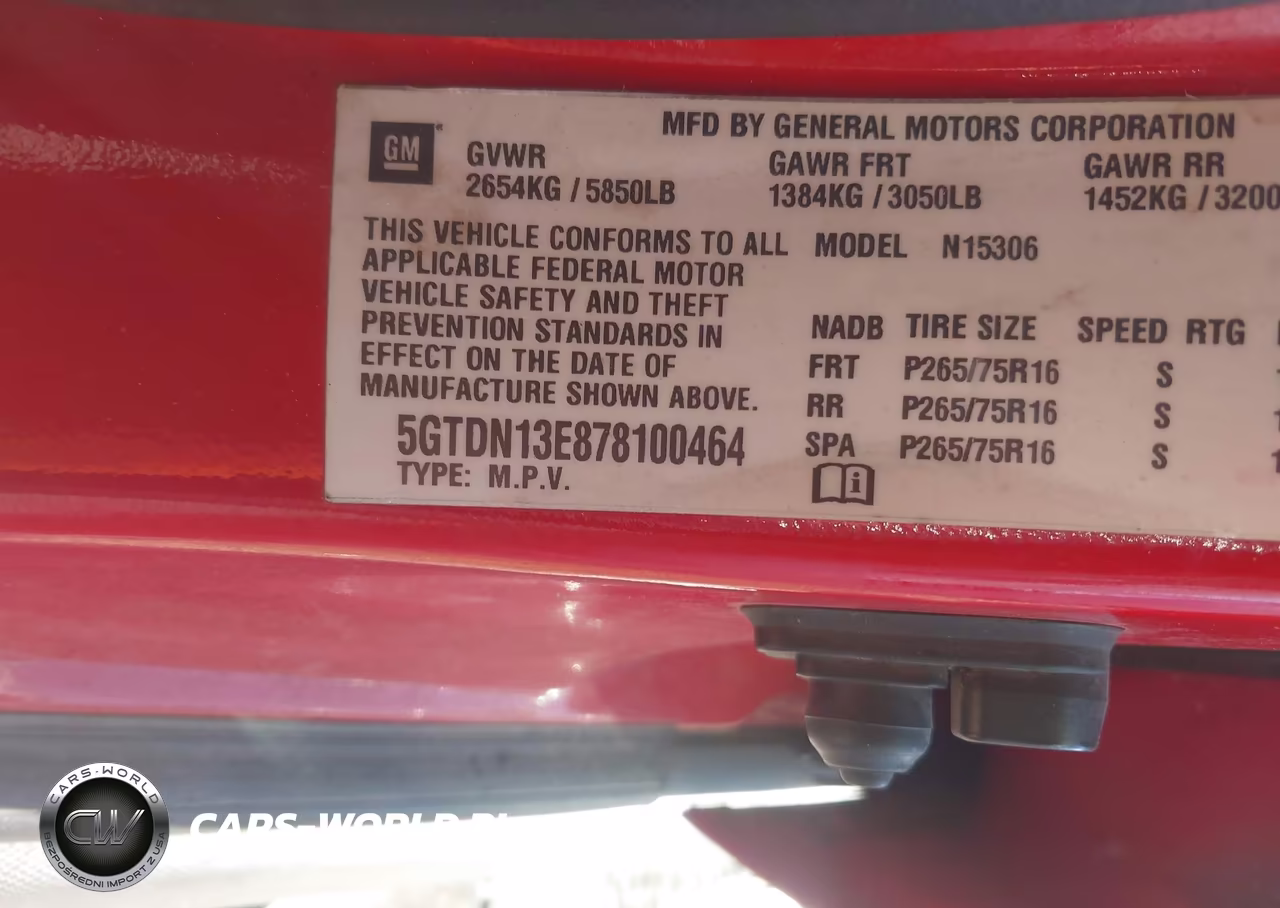 2007 Hummer H3 Suv VIN:5GTDN13E878100464 - 9