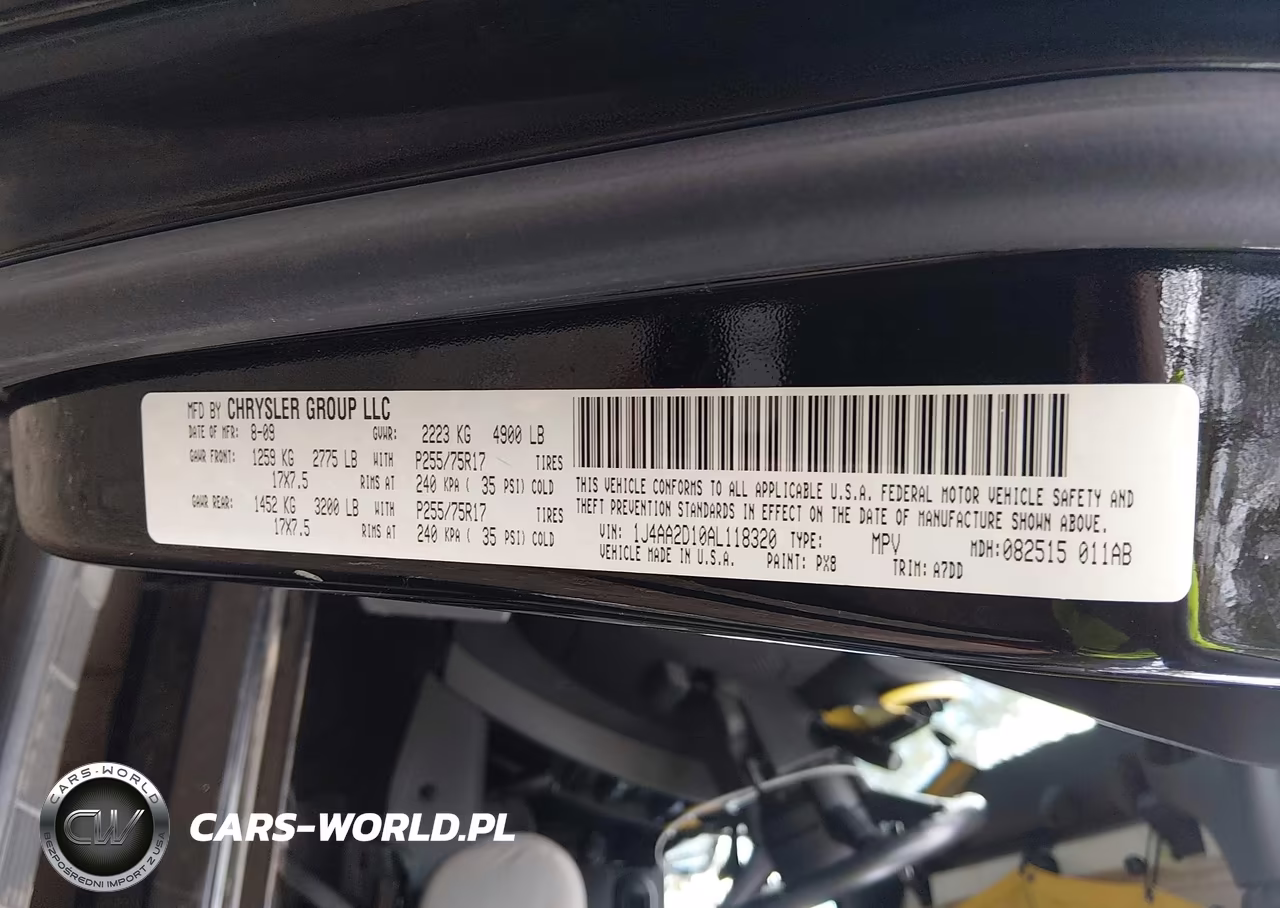 2010 Jeep Wrangler Sport VIN:1J4AA2D10AL118320 - 9