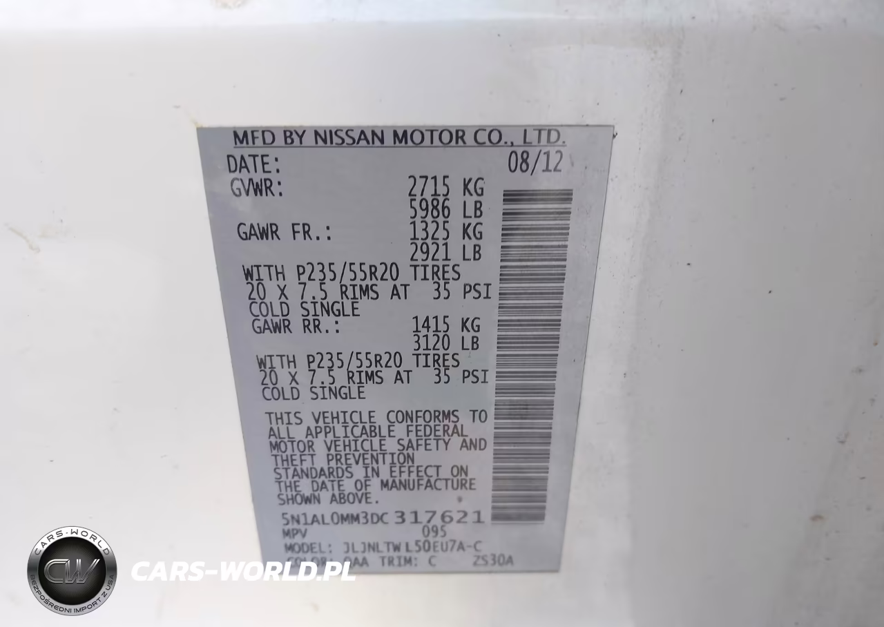 2013 Infiniti Jx35 VIN:5N1AL0MM3DC317621 - 9