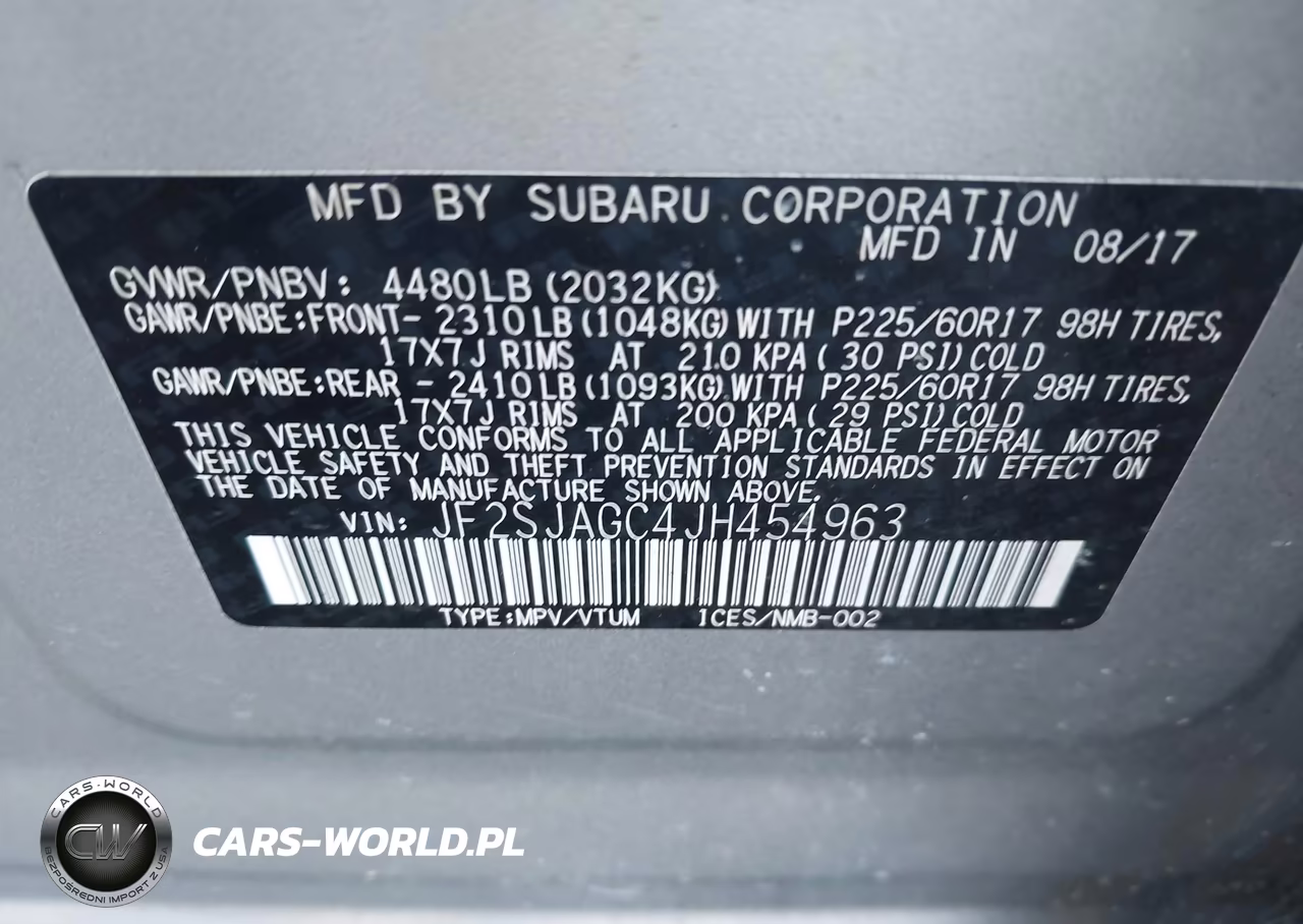 2018 Subaru Forester 2.5I Premium VIN:JF2SJAGC4JH454963 - 9