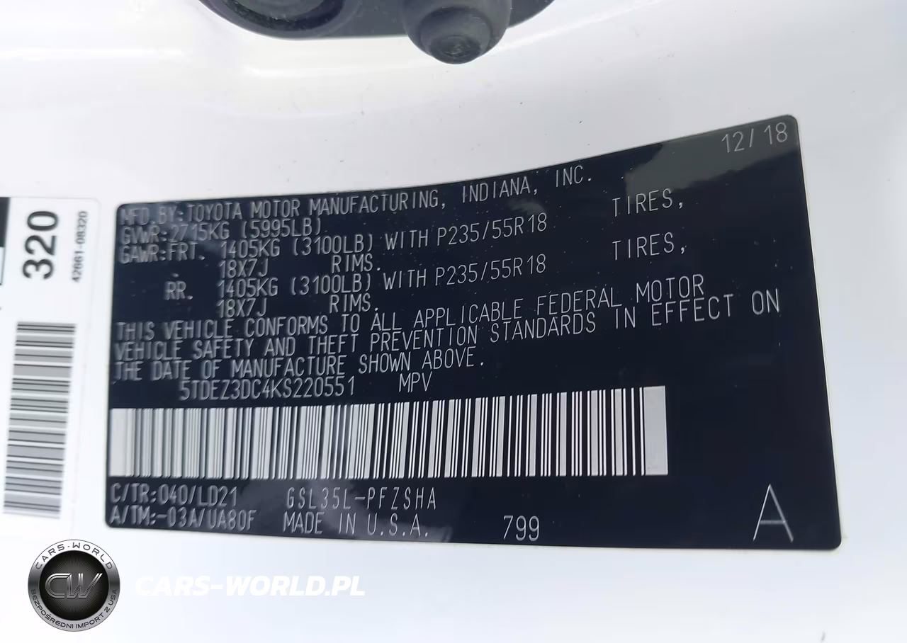 2019 Toyota Sienna Se 7 Passenger VIN:5TDEZ3DC4KS220551 - 8