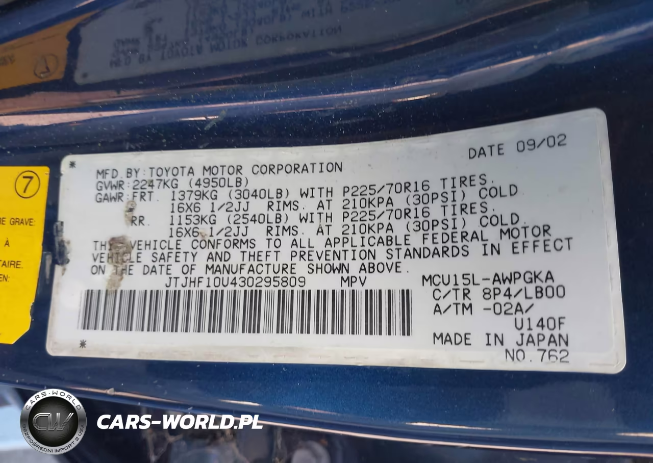 2003 Lexus Rx 300 VIN:JTJHF10U430295809 - 9