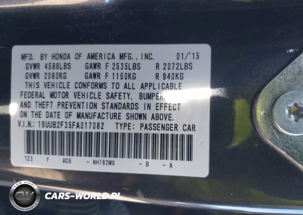 2015 Acura Tlx V6 VIN:19UUB2F35FA017082 - 9
