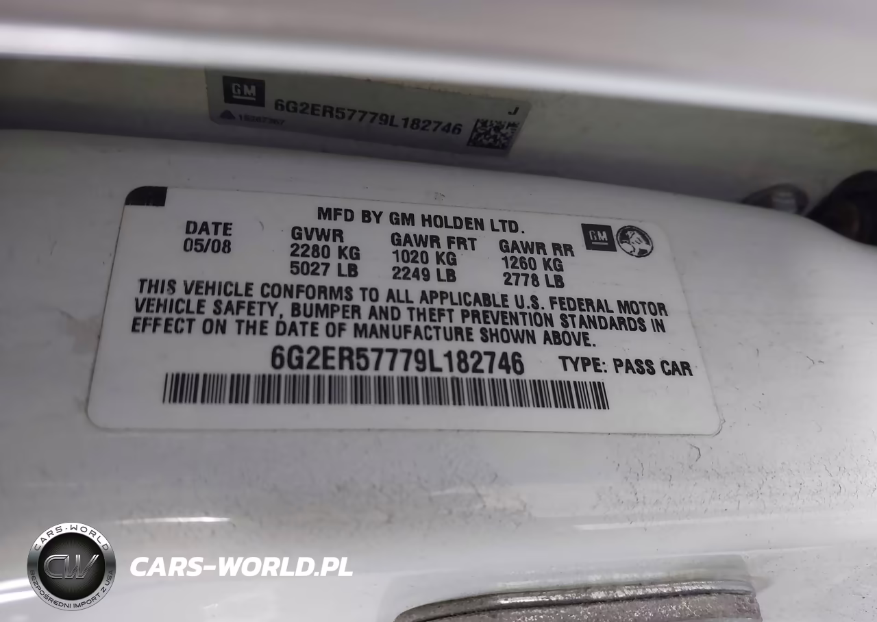 2009 Pontiac G8 VIN:6G2ER57779L182746 - 9