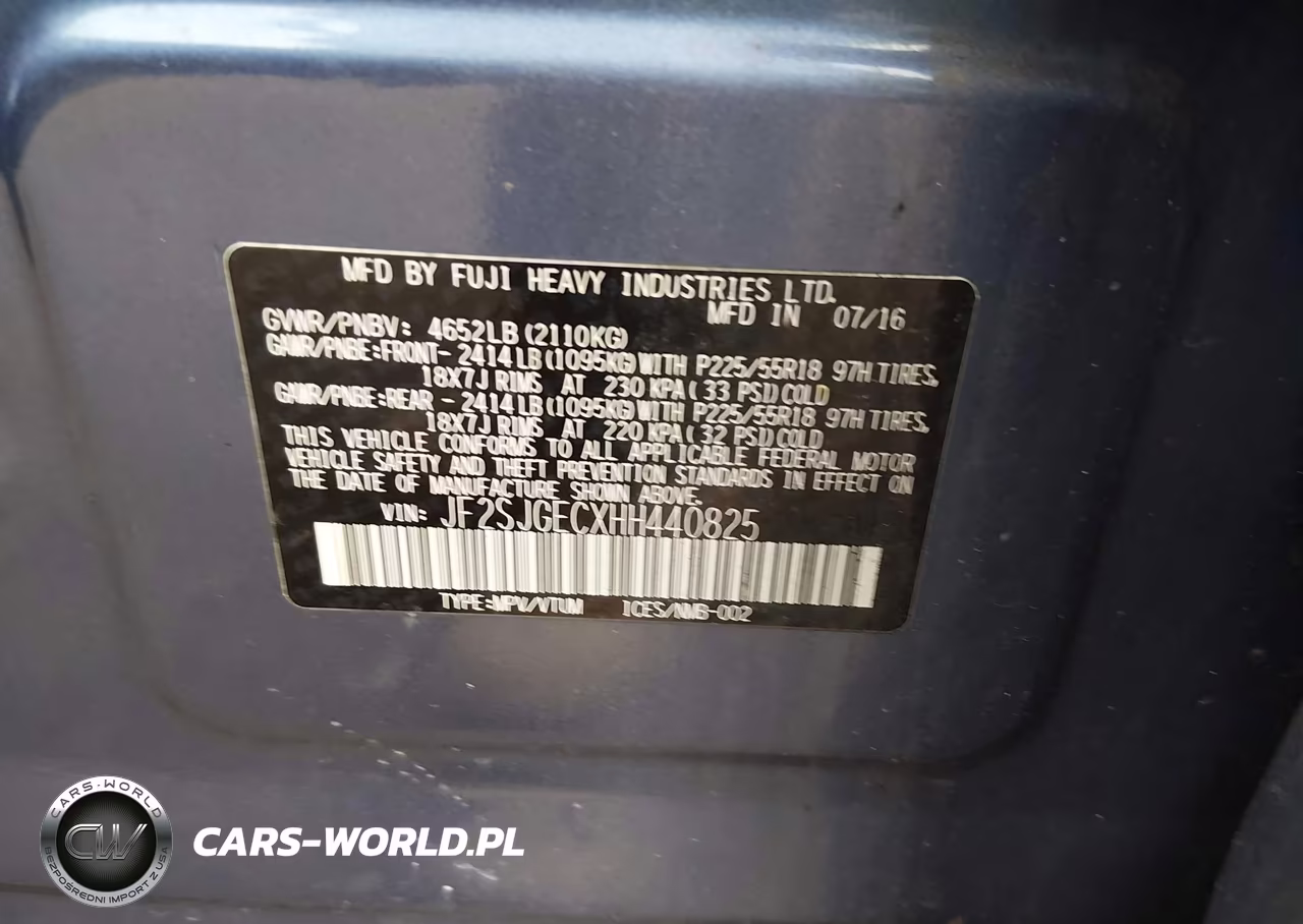 2017 Subaru Forester 2.0Xt Premium VIN:JF2SJGECXHH440825 - 9