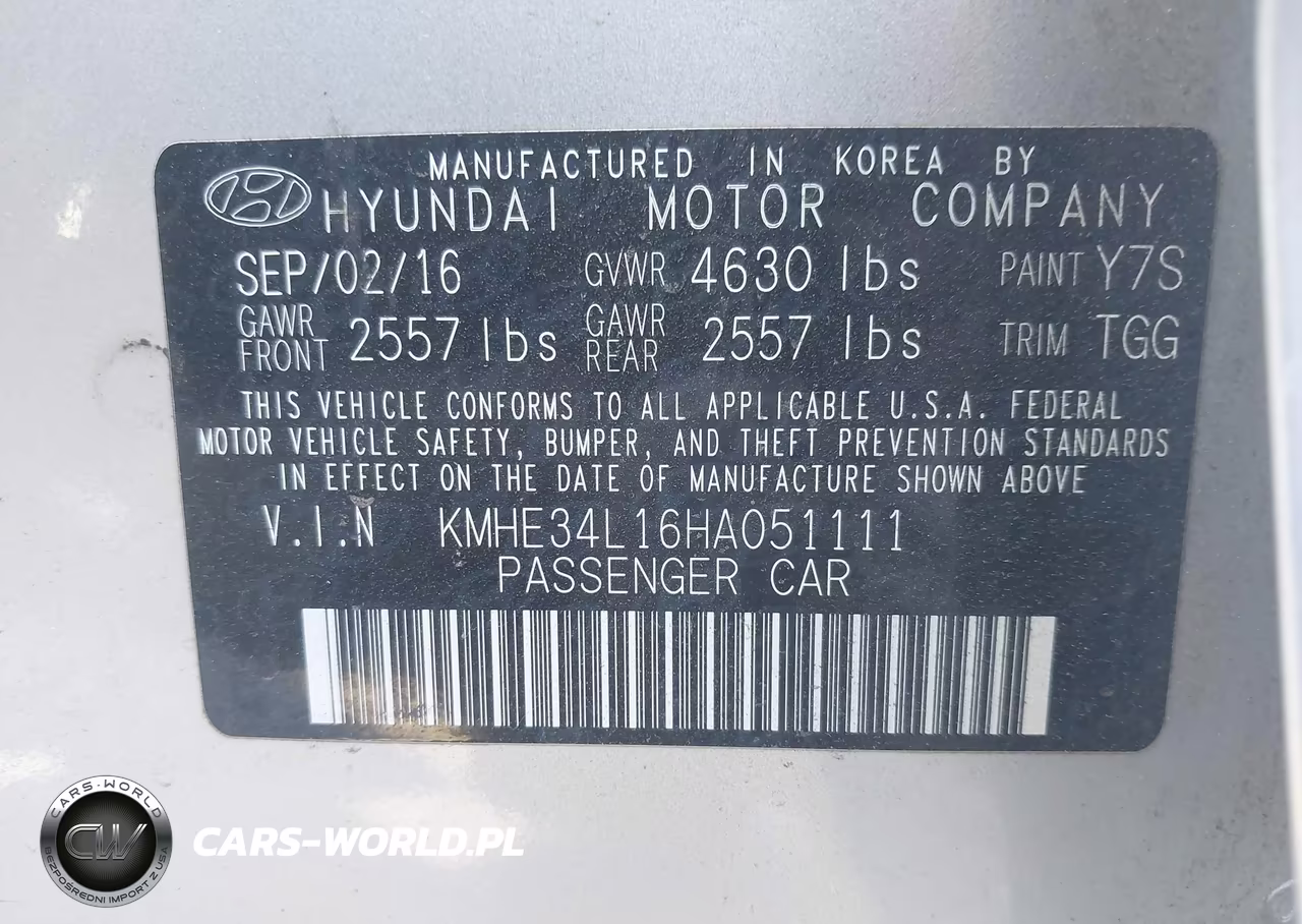 2017 Hyundai Sonata Hybrid Limited VIN:KMHE34L16HA051111 - 9